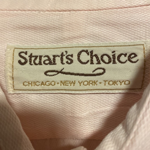 Stuart’s Choice light pink long sleeves buttons down shirt - Picture 4 of 6